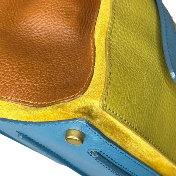 94 Saint Laurent's YSL Muse Multicolor Leather Handbag - Picture 7 of 16